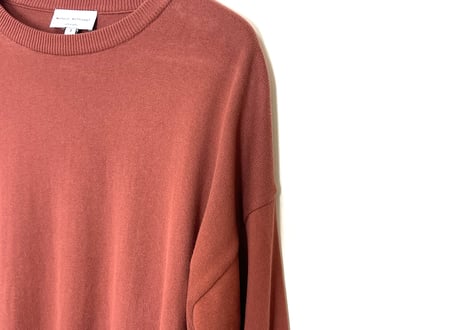 manual alphabet drop shoulder knit