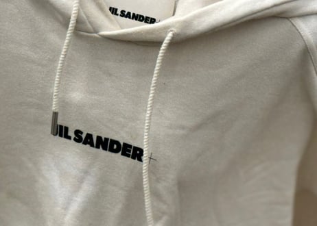 jilsander ”Meier 期” oversized logo hoodie