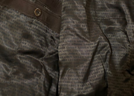 loewe leather belted coat