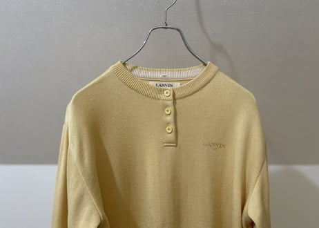 lanvin yellow knit