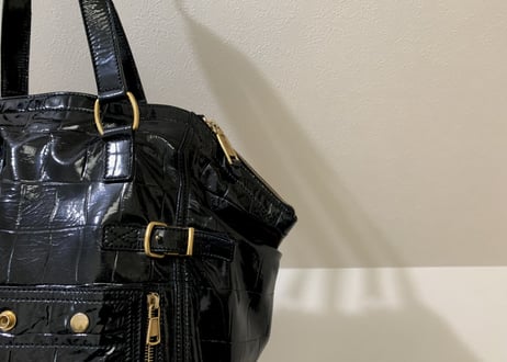 yves saint laurent rive gauche leather bag black