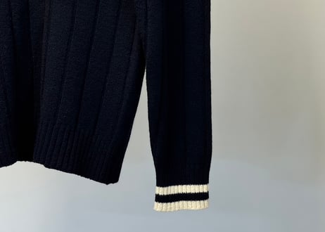 hermes half zip drivers knit