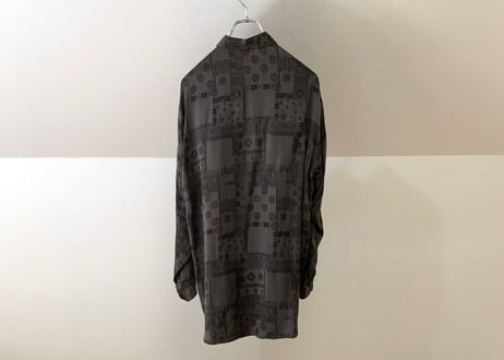 lanvin over size cupro shirt
