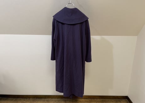90s pure cashmere double purple coat