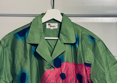kenzo green set up suit