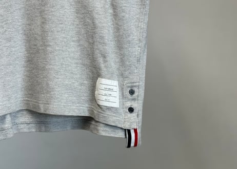 thom browne tricolor polo shirt