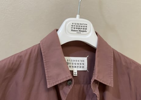 maison margiela 2016aw shirt dark red
