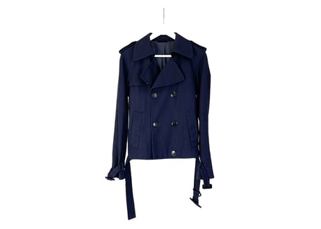 maison margiela short trench coat