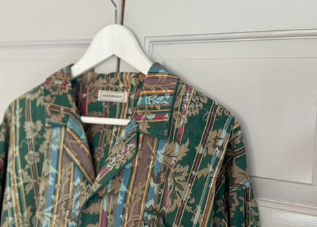 yves saint laurent "総柄" open collar shirt