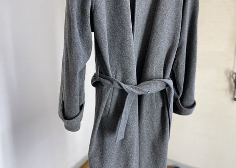 yves saint laurent  cashmere wool belt coat