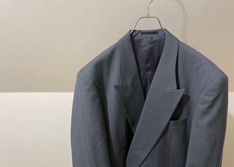 【setup special pick up】80-90s set up suit "gray stripe double"