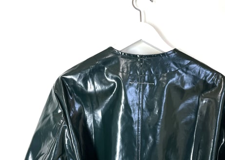 2018ss mm6 maison margiela coating coat green dead stock