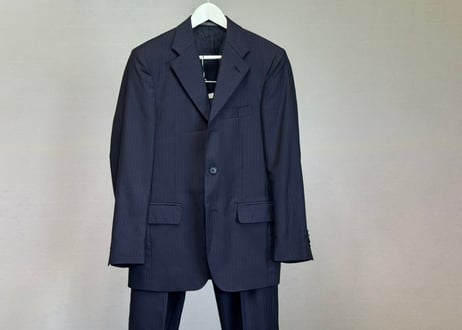 salvatore ferragamo stripe set up suit