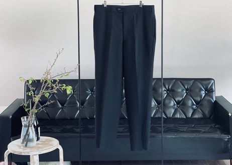saint laurent black three peace set up suit
