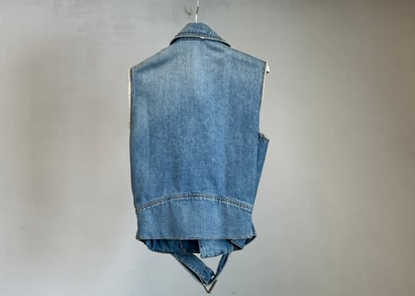 maison margiela sleeveless denim jacket