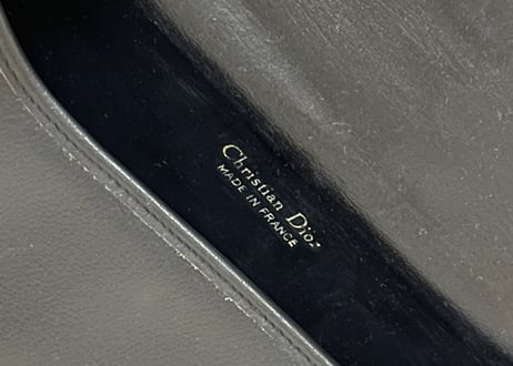 80s christian dior made in Flance leather bag