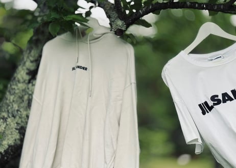 jilsander ”Meier 期” oversized logo hoodie