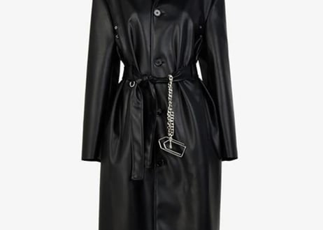mm6 maison margiela 2022aw fake leather coat