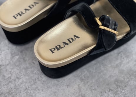 prada platform sandals dead stock