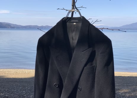yves saint laurent double chesterfield coat
