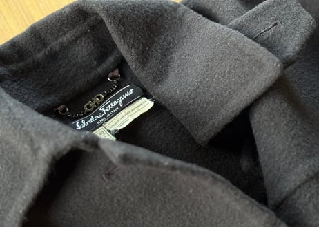 salvatore ferragamo virgin wool long coat