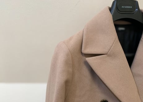 jil sander double breasted coat