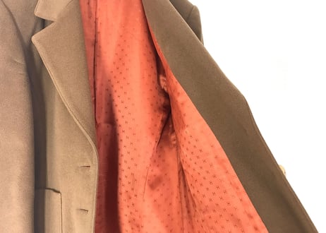 hermes pure cashmere tailored jacket dead stock