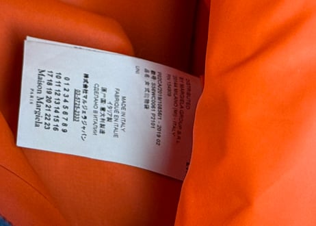 maison margiela calendar tag tote bag