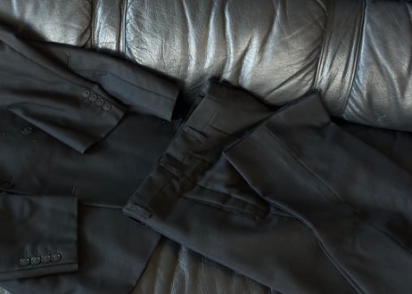 yves saint laurent double set up suit