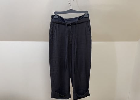 mm6 maison margiela linen wide pants