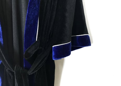 90s christian dior velour robe coat