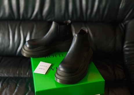 bottega veneta leather boots dead stock
