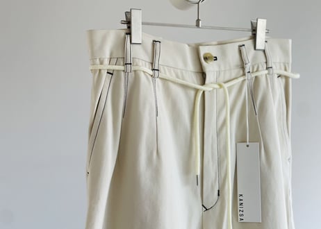 kanizsa drawstrings tack wide pants dead stock