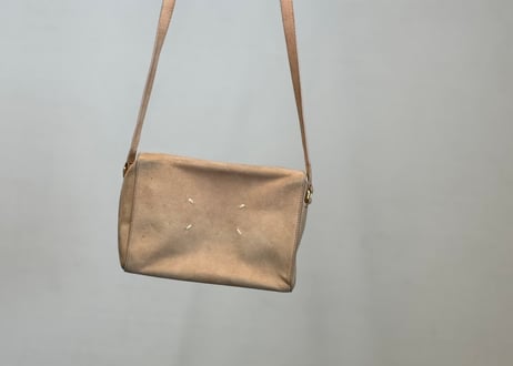 maison margiela leather box form shoulder bag