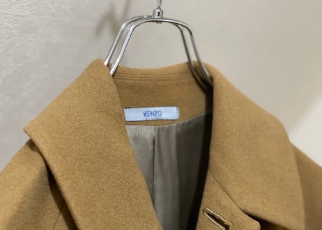 kenzo cashmere wool coat