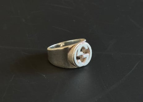 gucci inter locking g silver ring