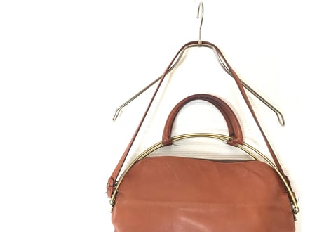 jilsander leather bag brown