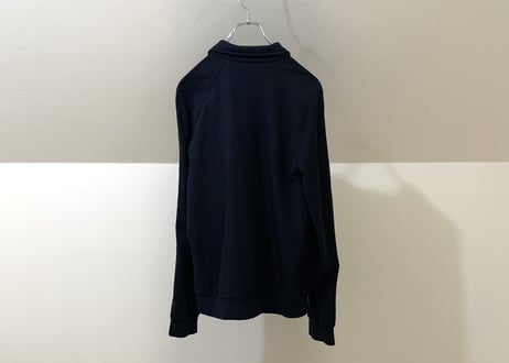 prada logo jersey blouson black