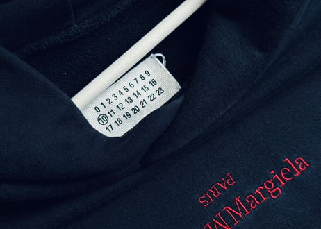 maison margiela 2021aw logo reverse over size hoodie