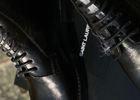 saintlaurent 2017aw leather boots dead stock 41