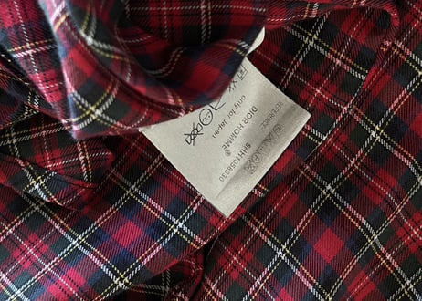 dior homme check shirt