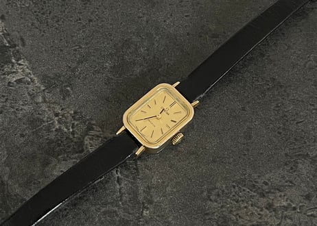 vintage omega "Genève" mechanical watch rectangular