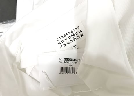 2019ss maison margiela white shirt dead stock 42