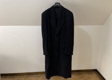 giorgio armani  virgin wool chesterfield coat