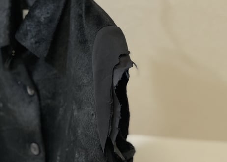 issey miyake cut off jacket