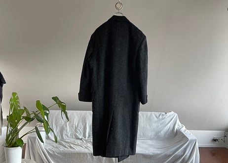 90's jum men double chesterfield coat