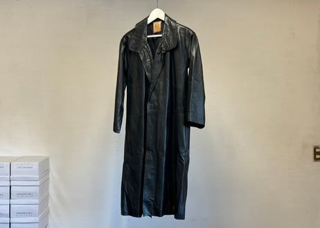 loewe leather long coat