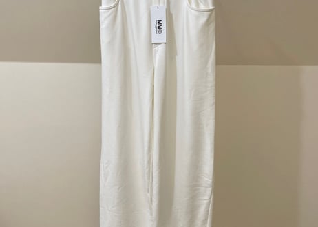 mm6 maison margiela 2020aw eazy white pants dead stock