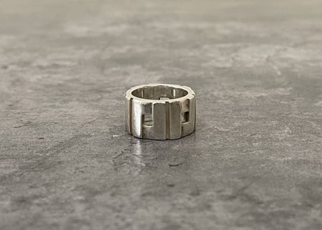 gucci g panel silver ring 13号