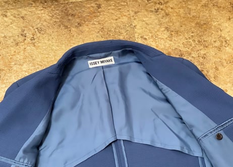 issey miyake blue jacket